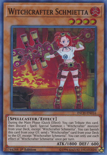 Witchcrafter Schmietta - INCH-EN016 Super Rare 1st Edition