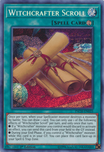 Witchcrafter Scroll - INCH-EN025 Secret Rare 1st Edition