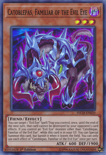 Catoblepas, Familiar of the Evil Eye - INCH-EN029 Super Rare 1st Edition