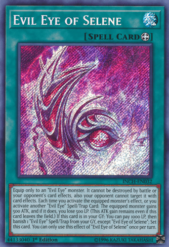 Evil Eye of Selene - INCH-EN032 Secret Rare 1st Edition
