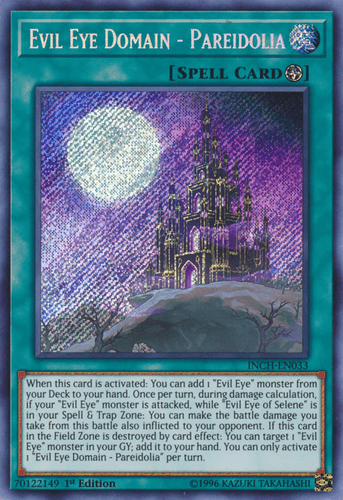 Evil Eye Domain - Pareidolia - INCH-EN033 Secret Rare 1st Edition
