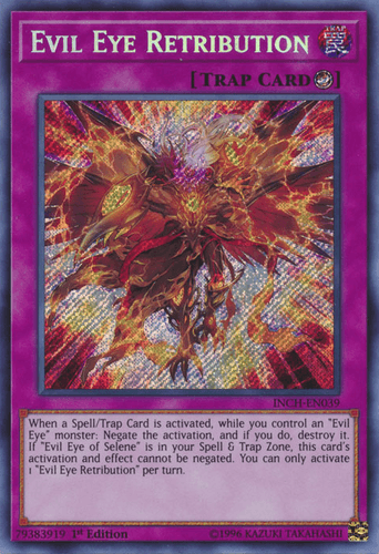 Evil Eye Retribution - INCH-EN039 Secret Rare 1st Edition