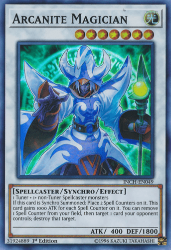 Arcanite Magician - INCH-EN049 Super Rare 1st Edition