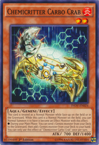 Chemicritter Carbo Crab - INOV-EN024 Common 1st Edition