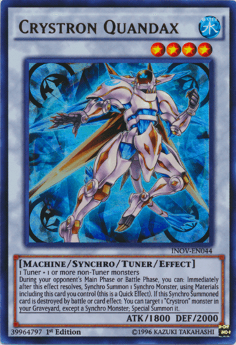 Crystron Quandax - INOV-EN044 Ultra Rare 1st Edition