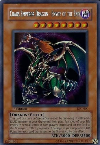 Chaos Emperor Dragon - Envoy of the End - IOC-000 Secret Rare Unlimited