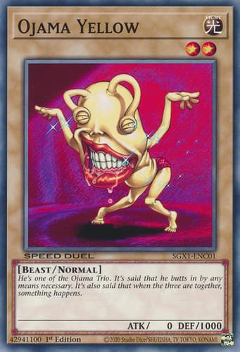 Ojama Yellow - IOC-001 Common Unlimited