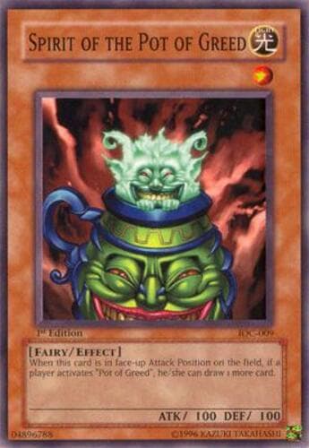 Spirit of the Pot of Greed - IOC-009 Common 1st Edition