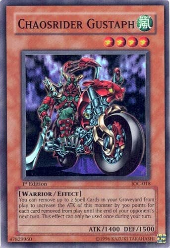 Chaosrider Gustaph - IOC-018 Super Rare Unlimited