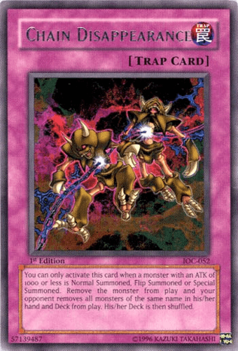 Chain Disappearance - IOC-052 Rare 1st Edition