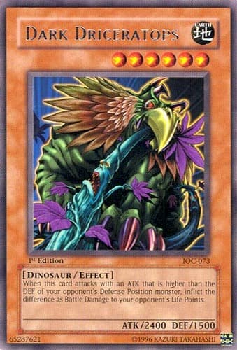 Dark Driceratops - IOC-073 Rare 1st Edition