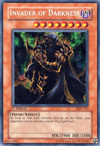 Invader of Darkness - IOC-111 Secret Rare 1st Edition