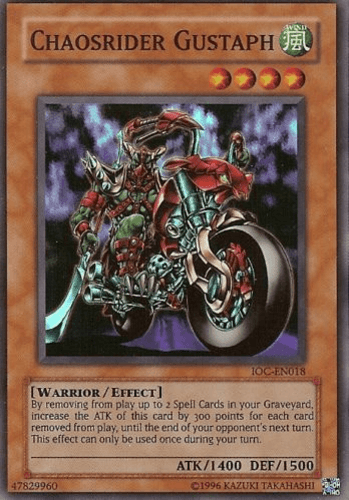 Chaosrider Gustaph - IOC-EN018 Super Rare Unlimited