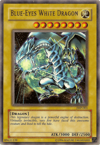 Blue-Eyes White Dragon - JMP-001 Ultra Rare Limited Edition
