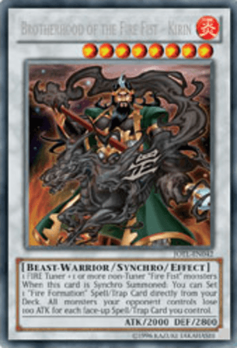 Brotherhood of the Fire Fist - Kirin - JOTL-EN042 Rare 1st Edition