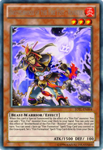 Brotherhood of the Fire Fist - Rooster - JOTL-EN094 Secret Rare 1st Edition