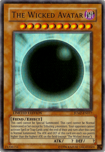 The Wicked Avatar - JUMP-EN017 Ultra Rare Limited Edition