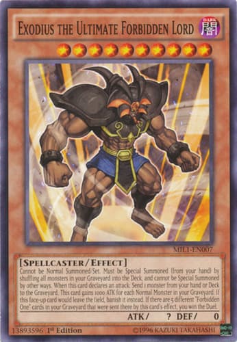 Exodius the Ultimate Forbidden Lord - JUMP-EN025 Ultra Rare Limited Edition