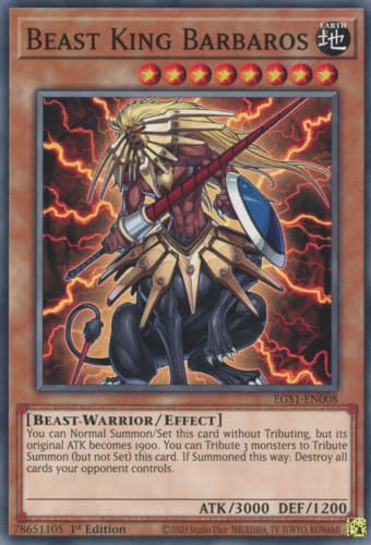Beast King Barbaros - JUMP-EN032 Ultra Rare Limited Edition