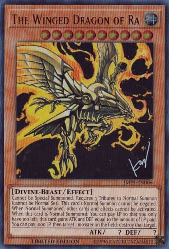 The Winged Dragon of Ra - JUMP-EN045 Ultra Rare Limited Edition