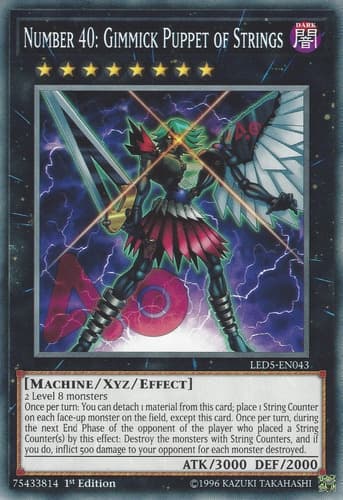 Number 40: Gimmick Puppet of Strings - JUMP-EN063 Ultra Rare Limited Edition