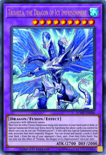 Trishula, the Dragon of Icy Imprisonment - JUMP-EN088 Ultra Rare Limited Edition