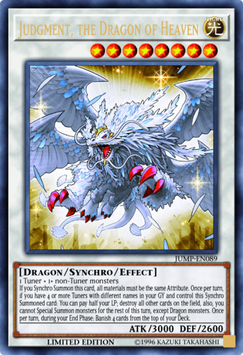 Judgment, the Dragon of Heaven - JUMP-EN089 Ultra Rare Limited Edition