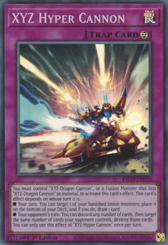 XYZ Hyper Cannon - KICO-EN010 Super Rare 1st Edition