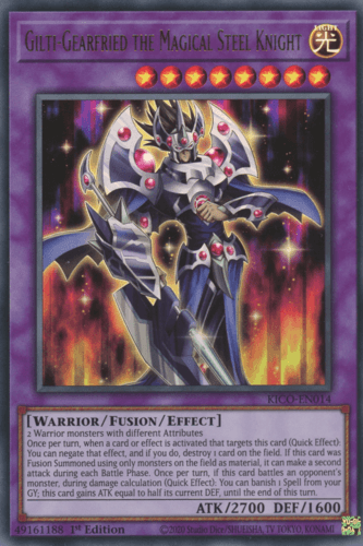 Gilti-Gearfried the Magical Steel Knight - KICO-EN014 Ultra Rare 1st Edition