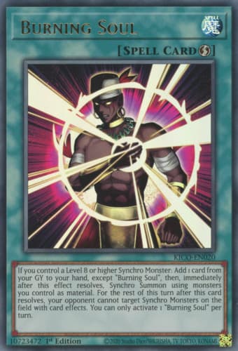 Burning Soul - KICO-EN020 Ultra Rare 1st Edition