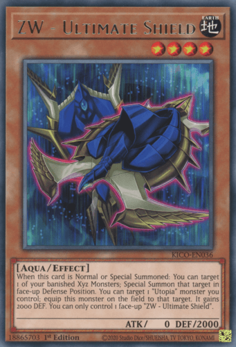 ZW - Ultimate Shield - KICO-EN036 Rare 1st Edition