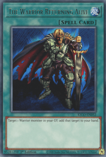 The Warrior Returning Alive - KICO-EN052 Rare 1st Edition