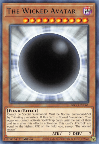 The Wicked Avatar - KICO-EN061 Rare 1st Edition