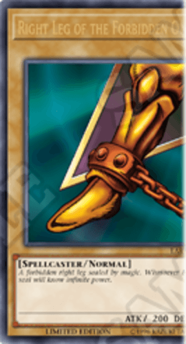 Right Leg of the Forbidden One - LART-EN002 Ultra Rare Limited Edition