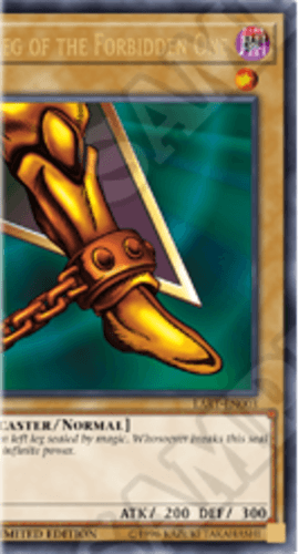 Left Leg of the Forbidden One - LART-EN003 Ultra Rare Limited Edition