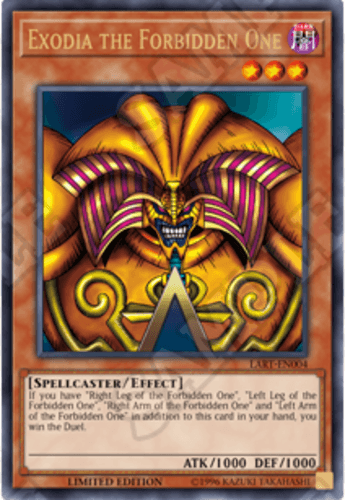 Exodia the Forbidden One - LART-EN004 Ultra Rare Limited Edition