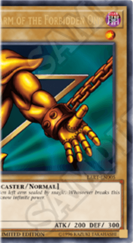 Left Arm of the Forbidden One - LART-EN005 Ultra Rare Limited Edition