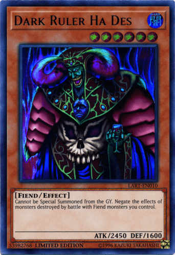 Dark Ruler Ha Des - LART-EN010 Ultra Rare Limited Edition