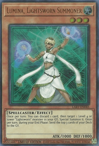 Lumina, Lightsworn Summoner - LART-EN045 Ultra Rare Limited Edition