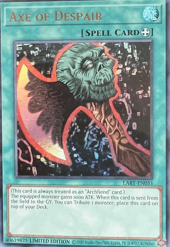 Axe of Despair - LART-EN051 Ultra Rare Limited Edition