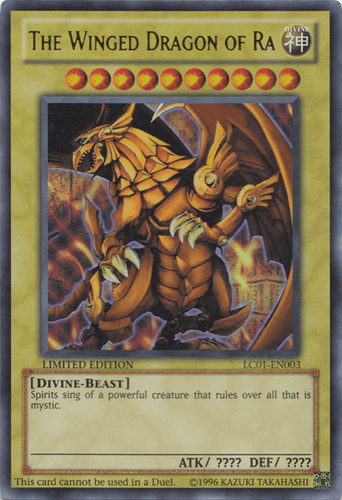 The Winged Dragon of Ra - LC01-EN003 Ultra Rare Limited Edition