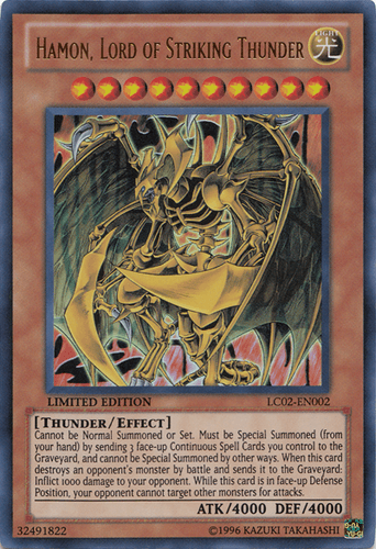 Hamon, Lord of Striking Thunder - LC02-EN002 Ultra Rare Limited Edition