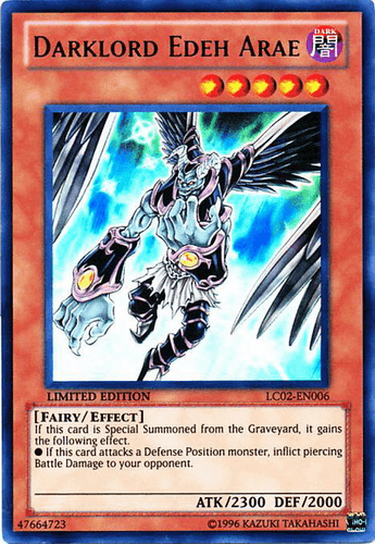 Darklord Edeh Arae - LC02-EN006 Ultra Rare Limited Edition