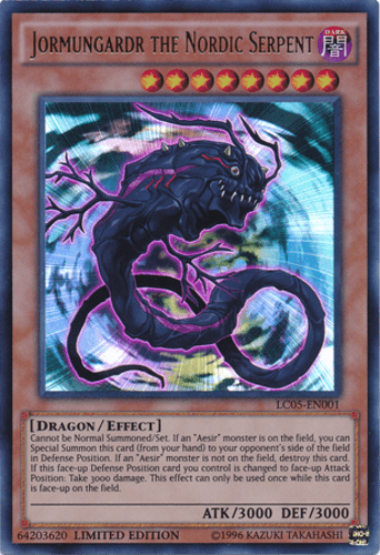 Jormungardr the Nordic Serpent - LC05-EN001 Ultra Rare Limited Edition
