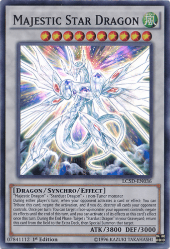 Majestic Star Dragon - LC5D-EN036 Super Rare 1st Edition