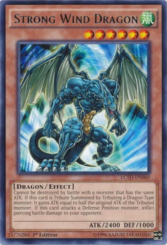 Strong Wind Dragon - LC5D-EN060 Rare 1st Edition