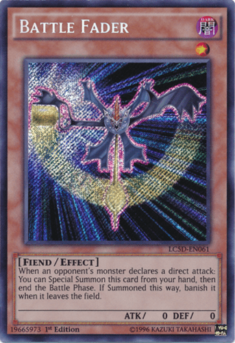 Battle Fader - LC5D-EN061 Secret Rare 1st Edition