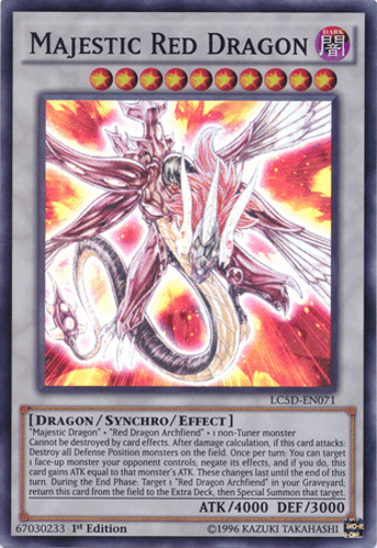 Majestic Red Dragon - LC5D-EN071 Super Rare 1st Edition
