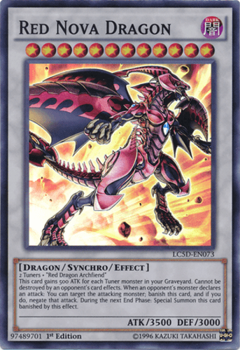 Red Nova Dragon - LC5D-EN073 Super Rare 1st Edition