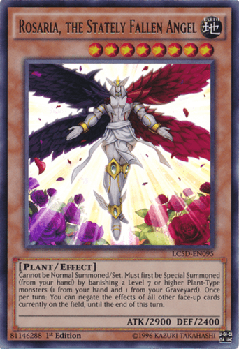 Rosaria, the Stately Fallen Angel - LC5D-EN095 Ultra Rare 1st Edition